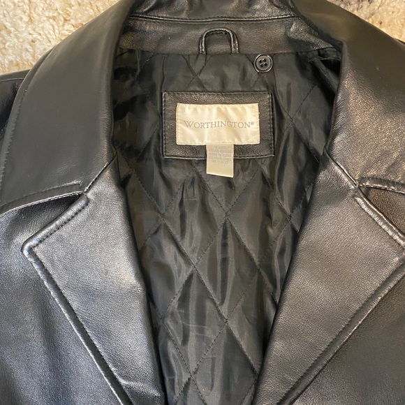 Thick genuine leather 3 button jacket warm - Picture 6 of 10
